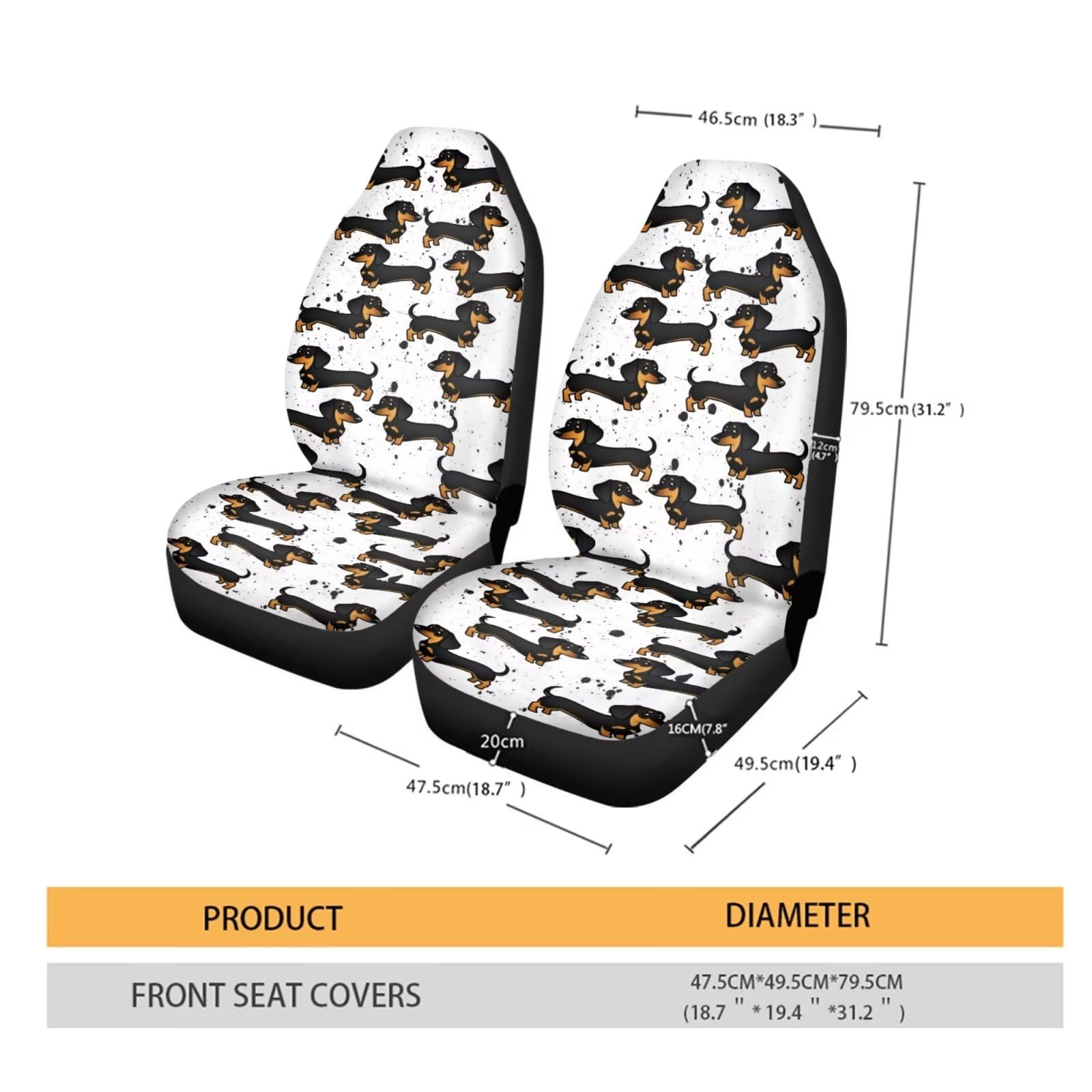 Xoenoiee Full Set Front And Rear Separate Car Seat Covers Set Auto Accessories Universal Fit For Sedan Truck SUV - View #10