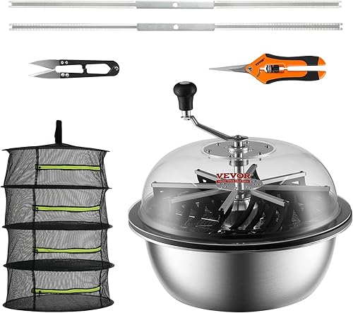 Miniatura 1 de VEVOR TM19 Leaf 19' Bowl Manual Bud Trimmer con cuchillas de acero inoxidable, plateado