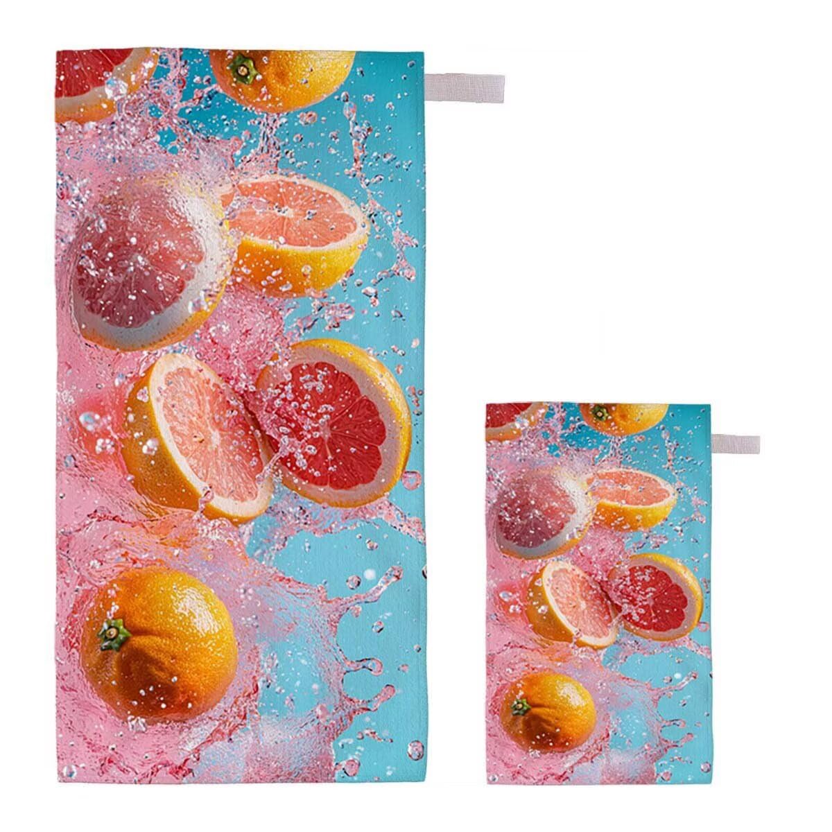 Telo Mare XXL 100x200cm/35x70cm, 2 Set Telo Mare Microfibra Estate Asciugamano Palestra Uomo, Antisabbia, Leggero, Asciugatura Rapida, Teli da Spiaggia Grandi Accessori per Camping Natation Yoga I-39