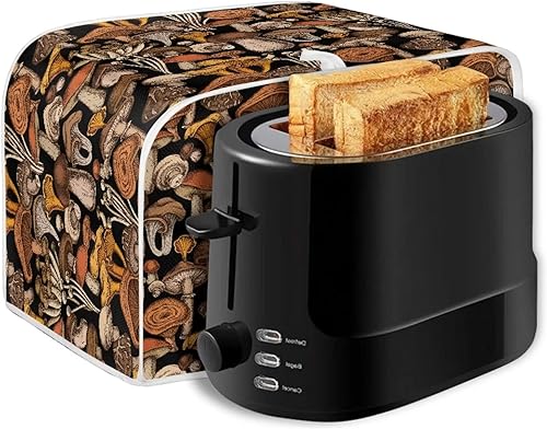 Vista 100 de JEOCODY Cubiertas para horno tostador, funda extragrande para hacer pan de flores azules, se adapta a la mayoría de tostadoras estándar de 2 Colibrí