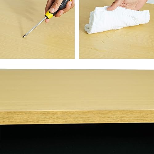 Miniatura 5 de DECOHOLIC Escritorio moderno para computadora de 63 pulgadas estación de trabajo grande escritorio de oficina mesa de computadora para estudio