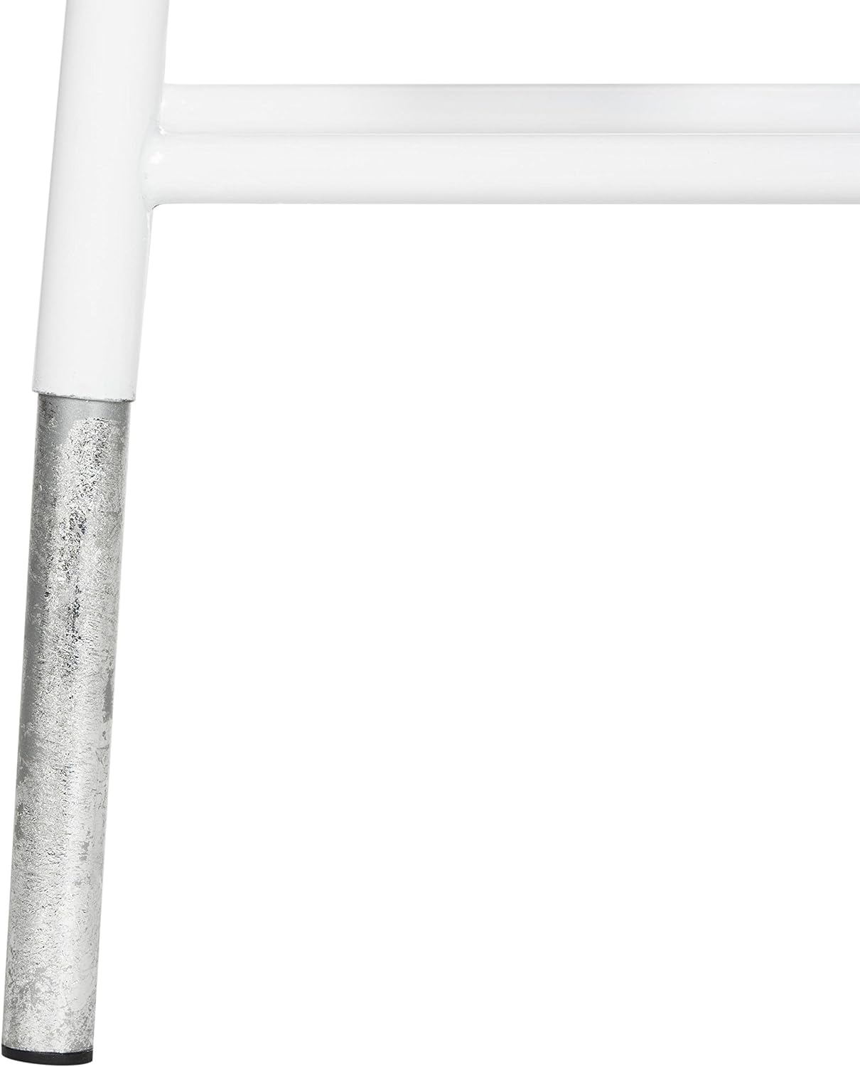 Safavieh Home Collection Kenzie White and Silver 30-inch Bar Stool
