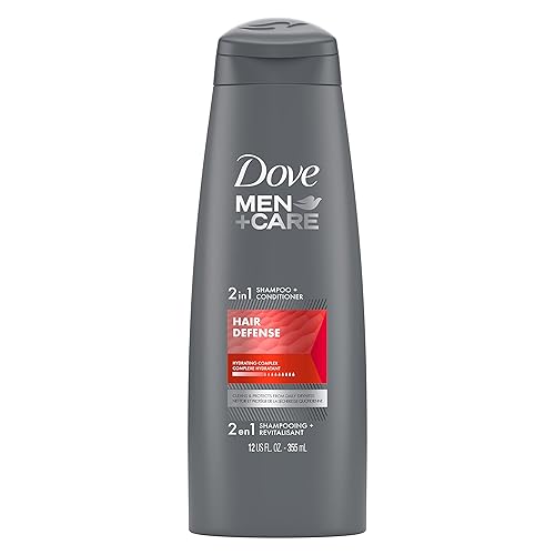 Dove Men+Care - Champú y acondicionador 2 en 1 para una defensa del cabello limpio, champú y acondicionador para un cabello más fuerte y saludable