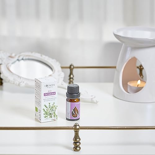 Miniatura 9 de Essences Bulgaria Aceite esencial de tomillo orgánico de 13 fl oz, 0.3 fl oz, Thymus vulgaris, 100% puro y natural, sin diluir, grado terapéutico,