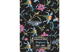 Agenda de Bord Professeur : Planning Annuel, Agenda Semaine sur 2 Pages,...