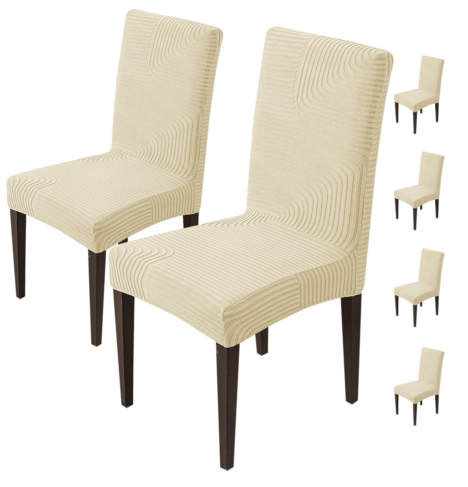 Stretchy Chair Covers - Sapphire Blue (Pack of 6) -11