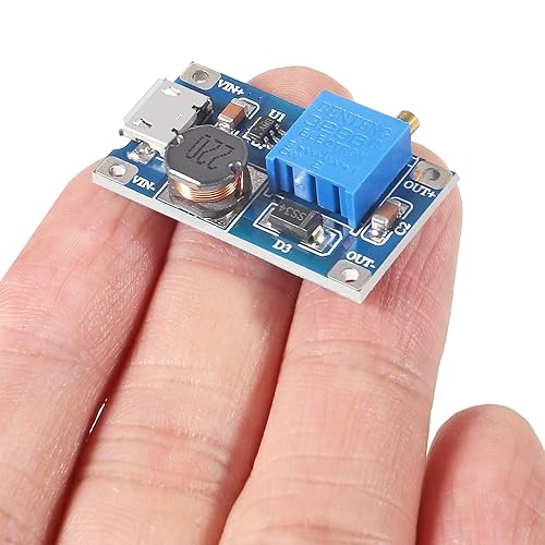 Miniatura 7 de 15 unids MT3608 DC-DC Boost Convertidor 2A Ajustable Step Up Micro USB Voltaje Regulador Junta 2V-24V a 5V-28V Módulo de fuente de alimentación