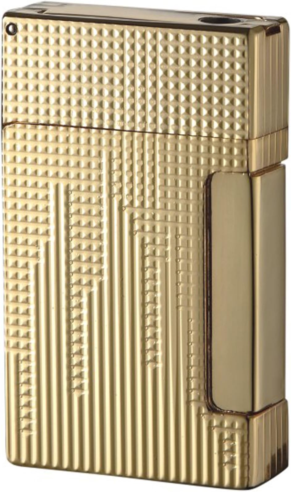 Sikaro Triumphal Arch Twin Torch Lighter 06-05-105 24K Real Gold PLating & Engraving w/cigar punch