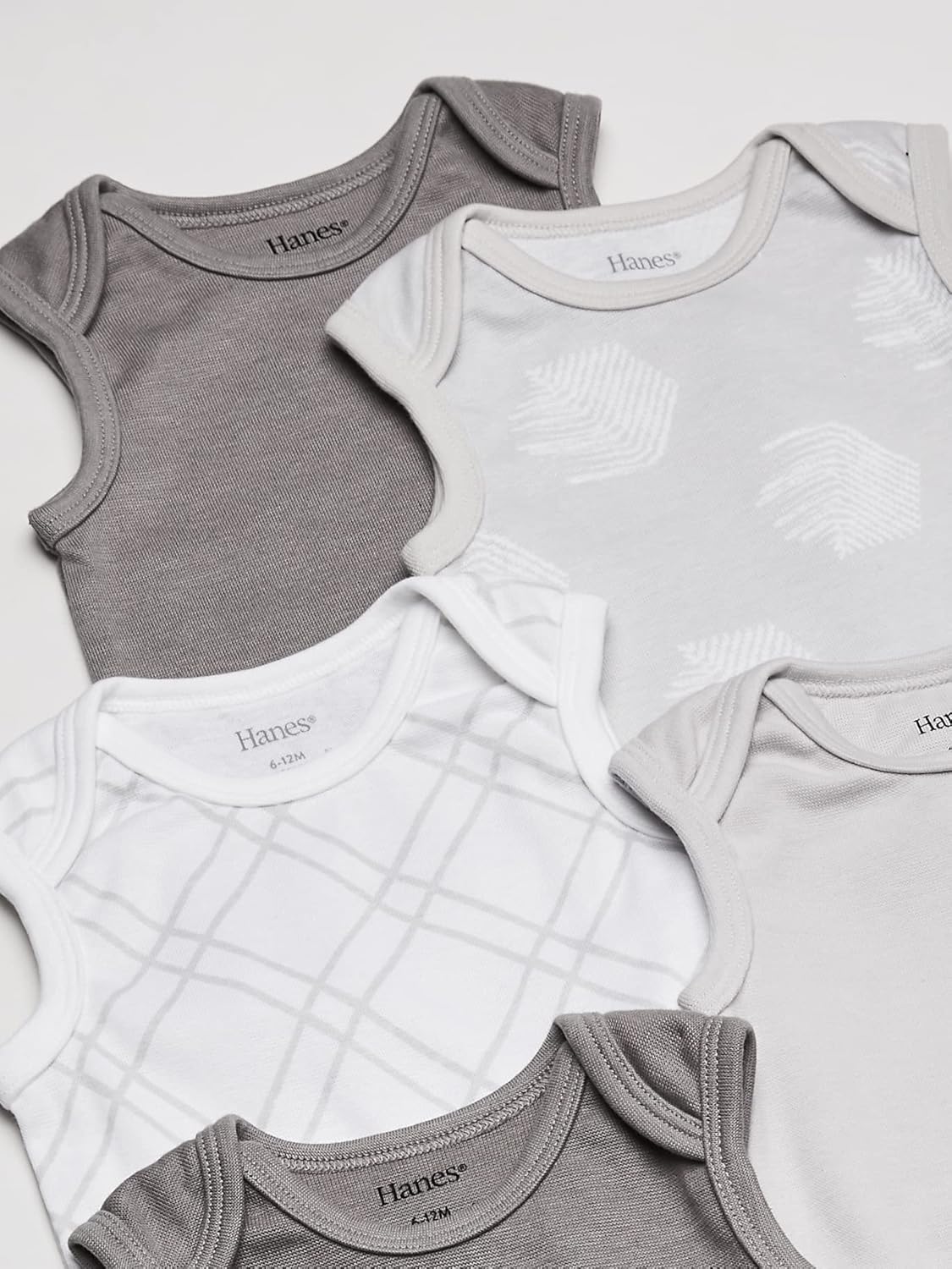 Hanes baby-boys Hanes Baby Bodysuits, Ultimate Flexy Sleeveless for Boys & Girls, 5-pack - Image 2