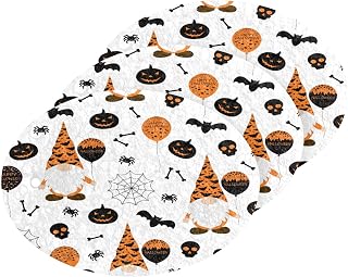 Halloween Gnomes Pumpkin Bats Kitchen Sponges Cleaning Dish Sponges Non-Scratch Scrubber Sponge for Kitchen Bathroom Cars, pack of 3