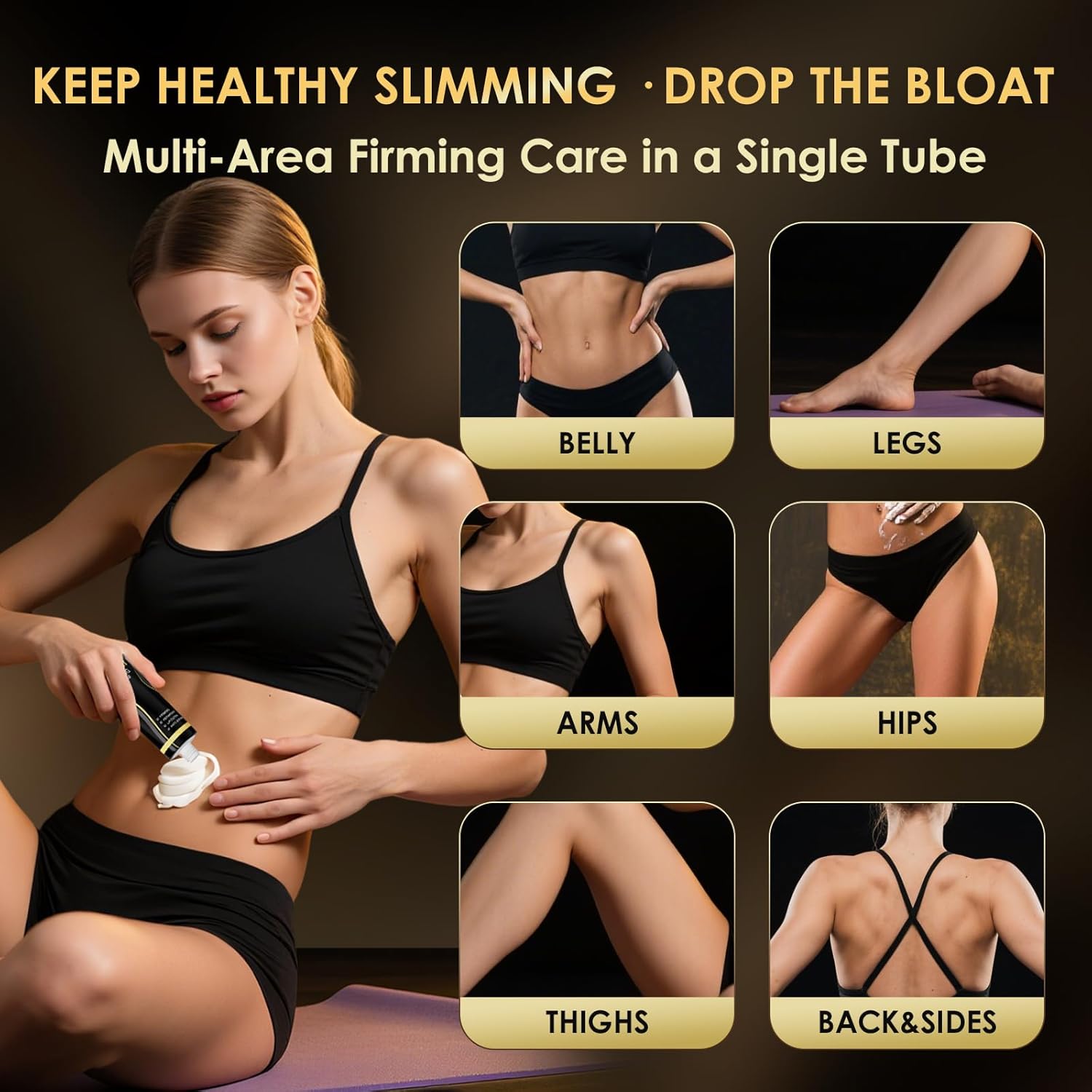 B Flat Belly Firming Cream - Premium Skin Tightening Cream for Stomach,Thighs & Butt, Skin Smoothing Moisturizer for Women and men, 4.02 fl oz - Image 9