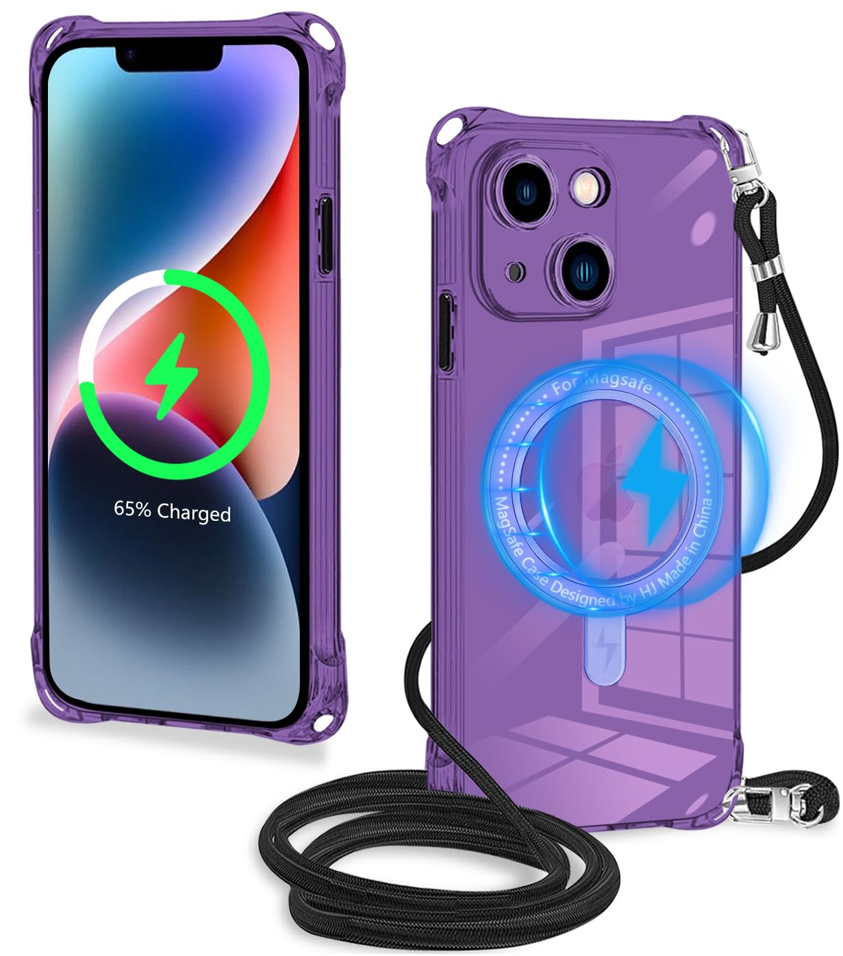 iPhone 15 Pro Max ケース ショルダーストラップ付き 紫 iPhone 15 Pro Max ケース ショルダーストラップ付き 紫 iPhone 15 Pro