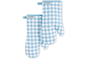 Martha Stewart Gingham Oven Mitt Set