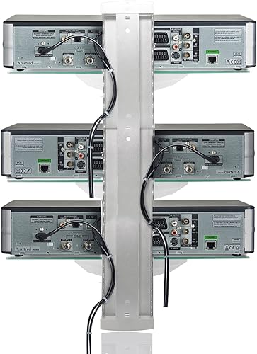 Miniatura 7 de Estante flotante de DVD, soporte de pared de cristal para TV con estante para reproductor de DVD, PS4, cajas de cable, consolas de juegos, caja de