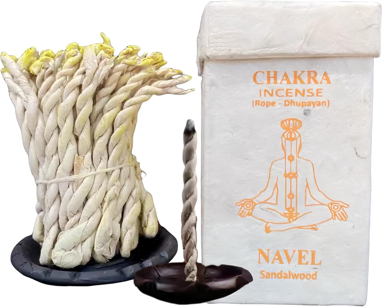 Fay Bless Handmade Rope Incense from Nepal (Sandalwood)