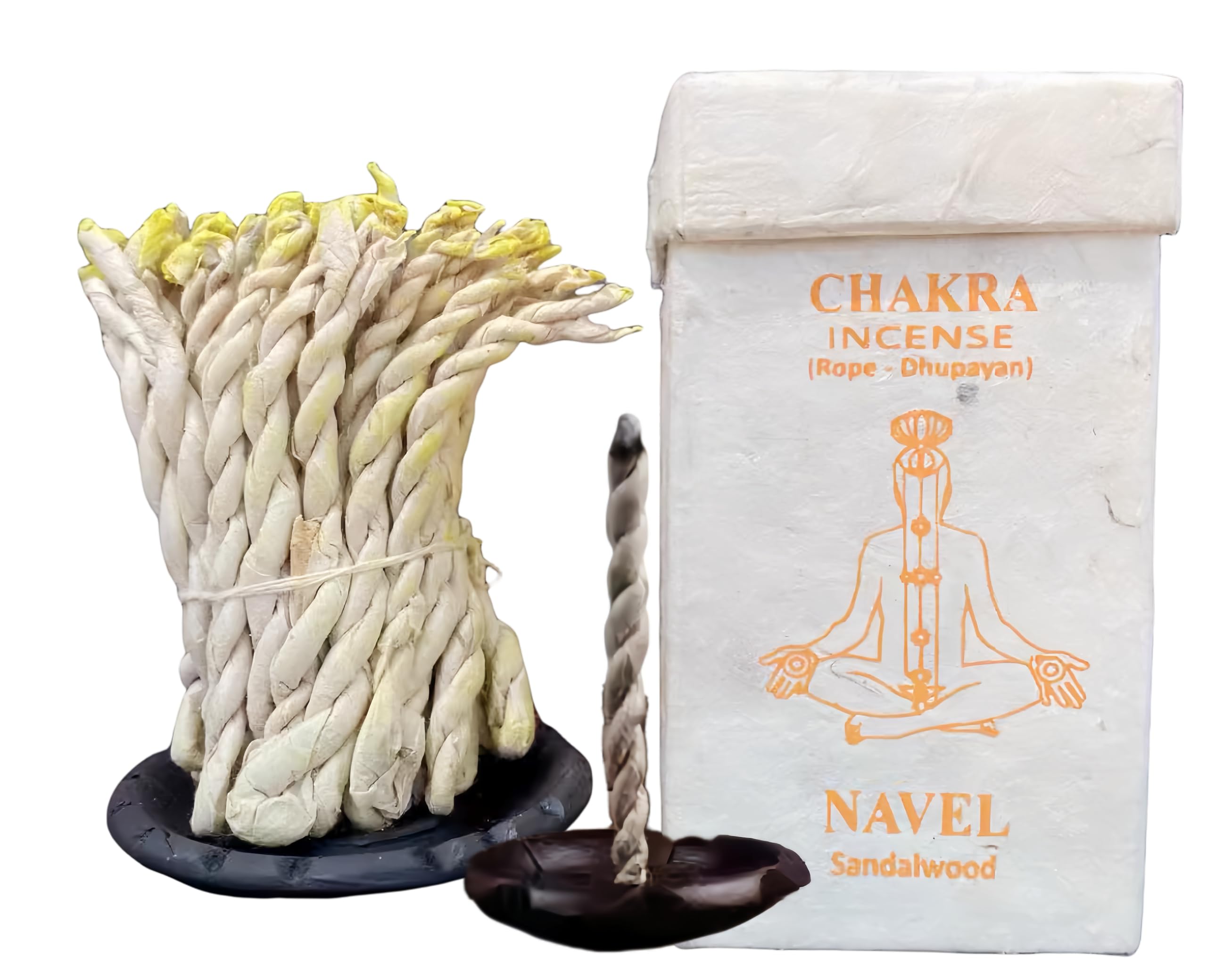 Fay Bless Sandalwood Handmade Rope Incense From Nepal (Sandalwood)