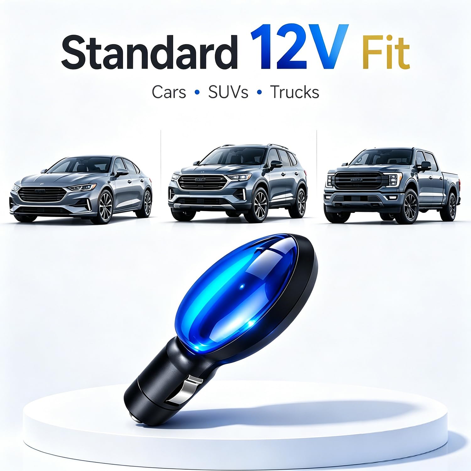 2PCS New Fuel Sync Car Accessory, Compact Vehicle Plug-in Accessory, Plug and Play Design for Trucks and Cars