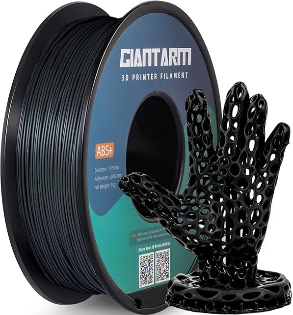 GIANTARM Filament ABS 1,75 mm Filament 3D do drukowania 3D do drukarki 3D, czarny