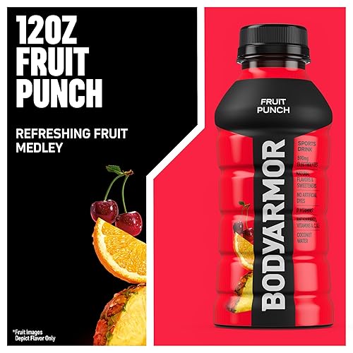 Vista 101 de BODYARMOR - Bebida deportiva, fresa y plátano, sabores naturales con vitaminas, electrolitos ricos en potasio, perfecta para deportistas, 20 onzas