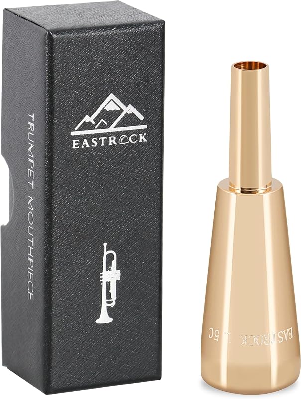 Trumpet Mouthpiece 1.5C,Gold | Trumpet Mouthpiece, Brass Heavy Bullet Shape Instrument Accessories for Trumpet Players, for Practice and Performance