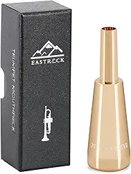 EASTROCK Bocal de trompete 1,5C Bocal de trompete latão pesado em forma de bala acessórios de instrumento OURO