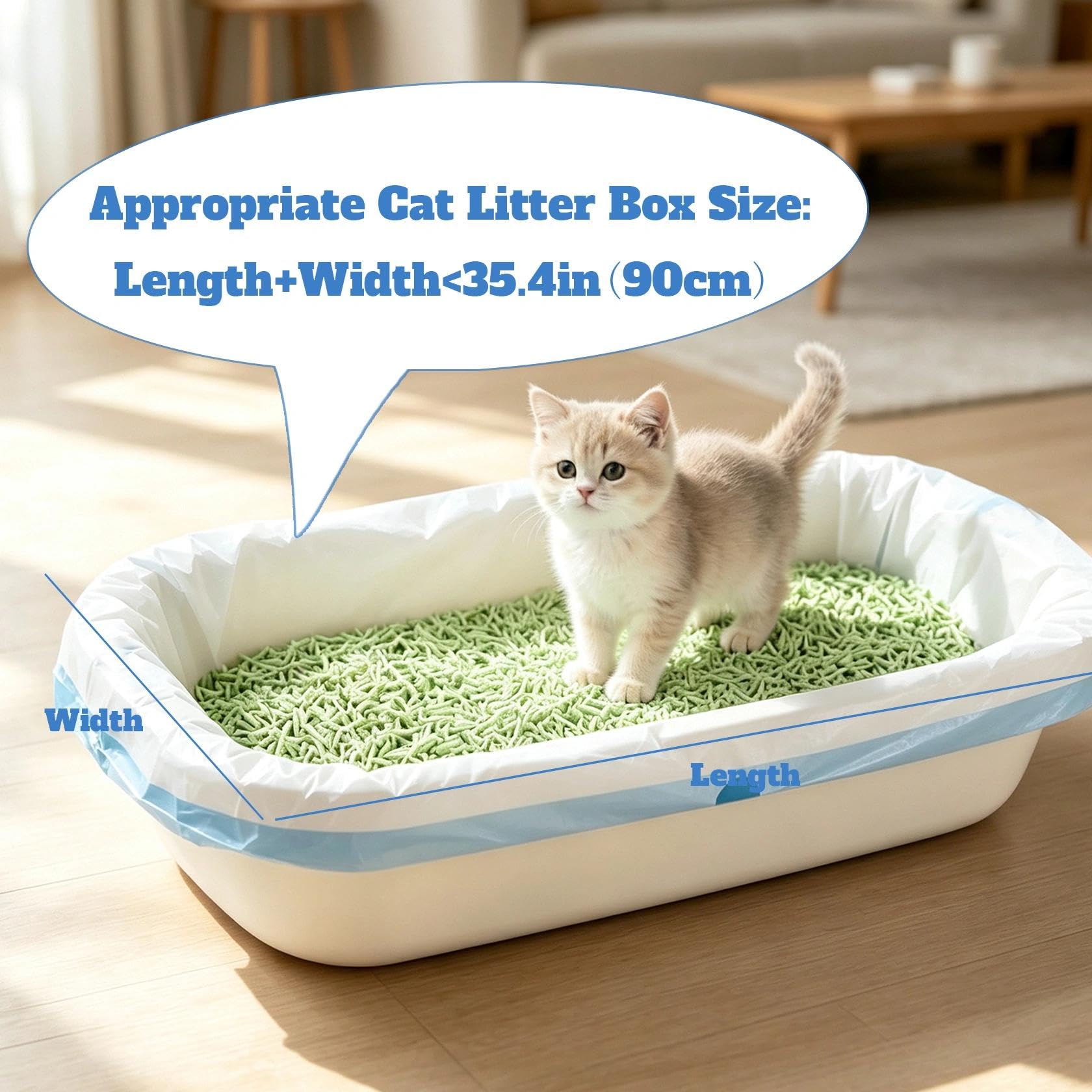 Katzentoiletteneinlagen, Jumbo-Katzentoiletteneinlagen, XL, 91,4 x 48,3 cm, 40 Stück