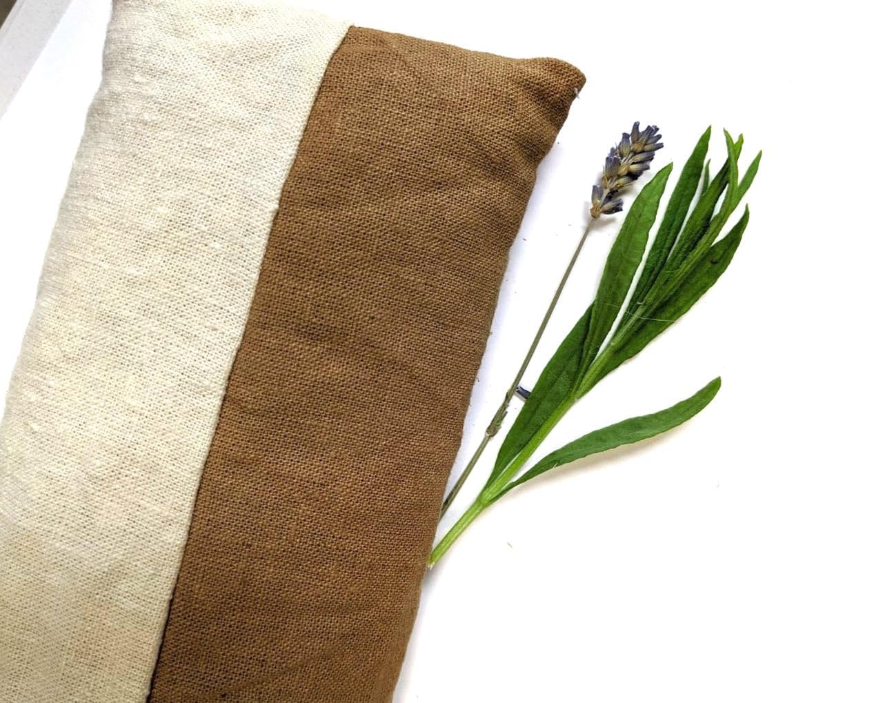 Naturally Dyed Eye Pillow - Terracotta & Natural