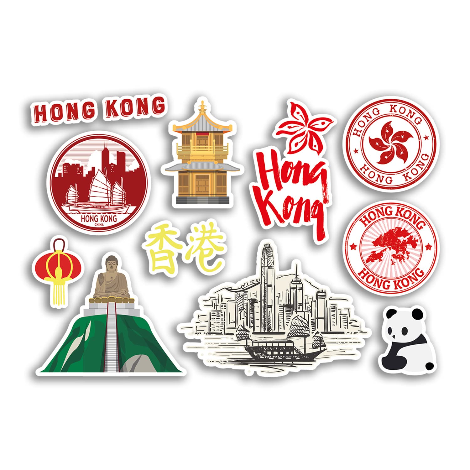 Amazon.co.jp: A5ステッカーシート 香港ビニールステッカー