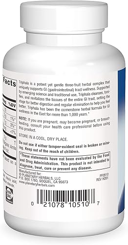 Miniatura 2 de Planetary Herbals Triphala Gold 1000mg - 60 Tabletas