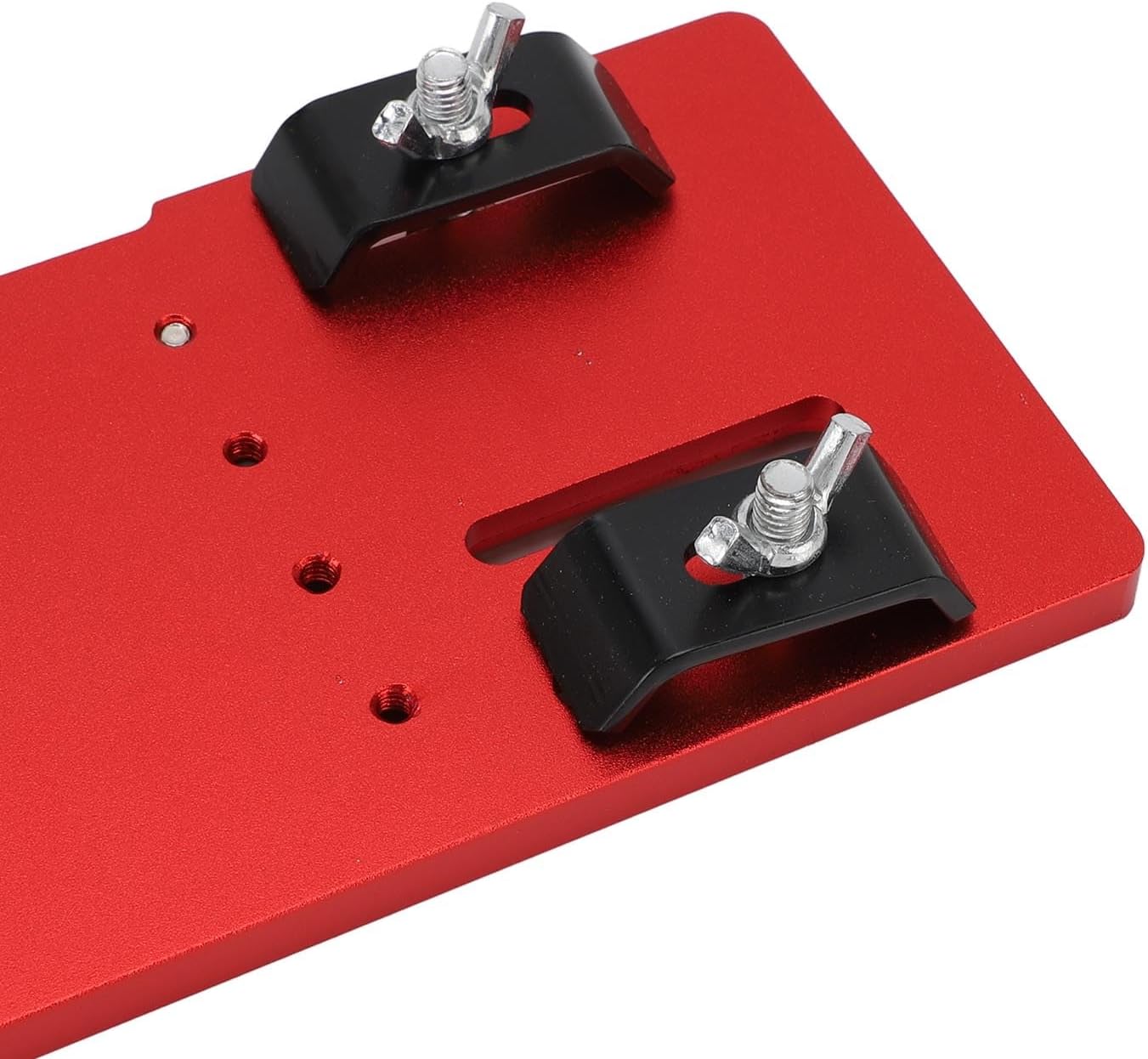 LiebeWH Cutting Machine Base Plate Adjustable Aluminum Alloy Positioning Plate Quick Setup No Drilling Required for Woodworking Projects