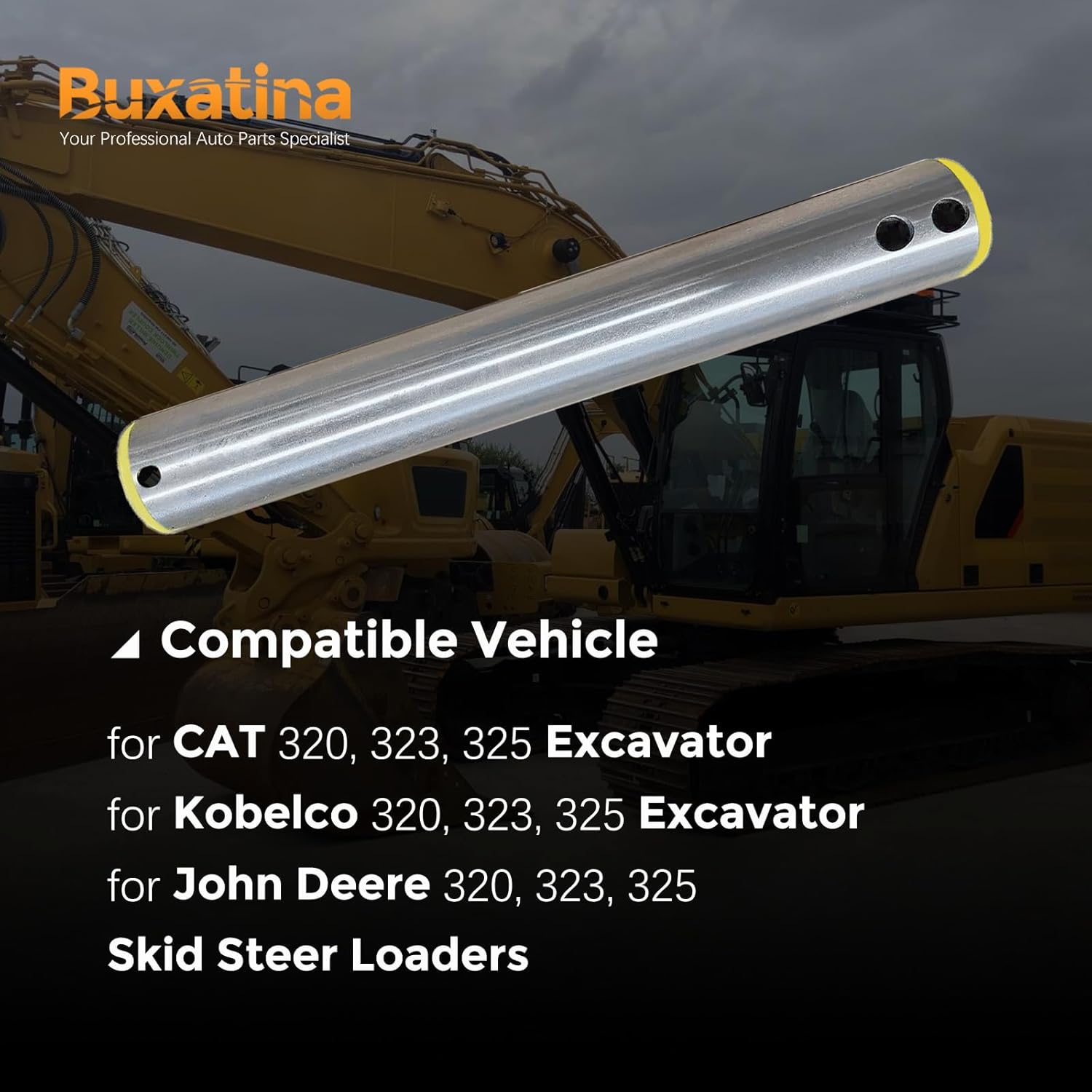 Universal Excavator Bucket Pin 80mm x 550mm 3-2/13'' x 21-5/8'' for CAT for Kobelco 320 323 325 Excavator for John Deere 320 323 325 Skid Steer Loaders