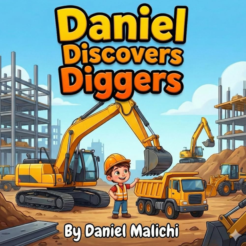 Daniel Discovers Diggers: An Educational Construction Site Adventure for Kids, Toddlers, and Preschoolers (Daniel Discovers Series)