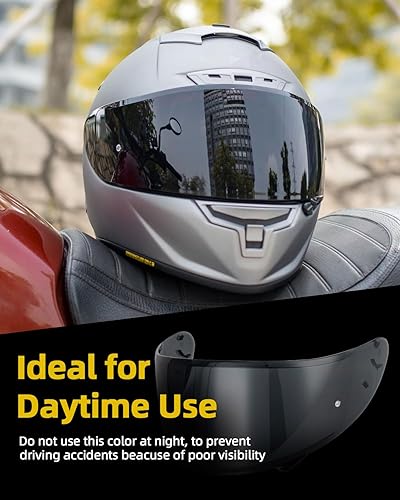 Miniatura 2 de Visera RF-1200 RF 1200, visera de casco X14 compatible con RF-1200 CWR-1 X14 Z7 X-Spirit (humo profundo)