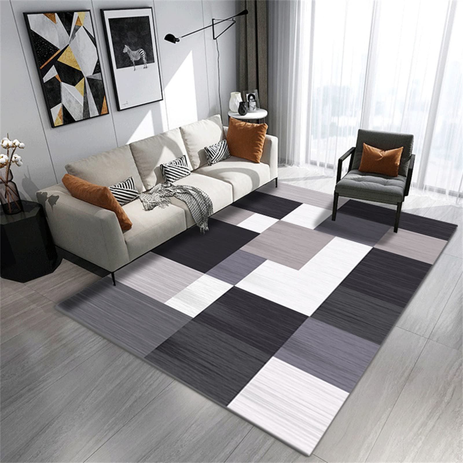 Akcesoria do salonu dekoracja salon proste geometryczne nauka świąteczne dywany do salonu czarne dekoracje do sypialni maty i dywany salon akcesoria dekoracja kominek r