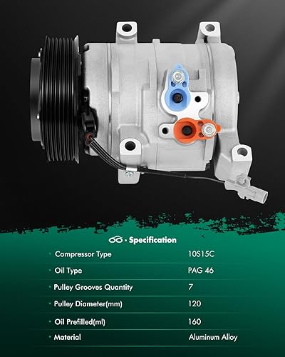 Vista 517 de SCITOO Bomba de compresor de CA 1999-2005 para S-uzuki Grand Vitara 2.5L 1995-1998 para S-uzuki Esteem 1999-2001 para S-uzuki Vitara 1.6L