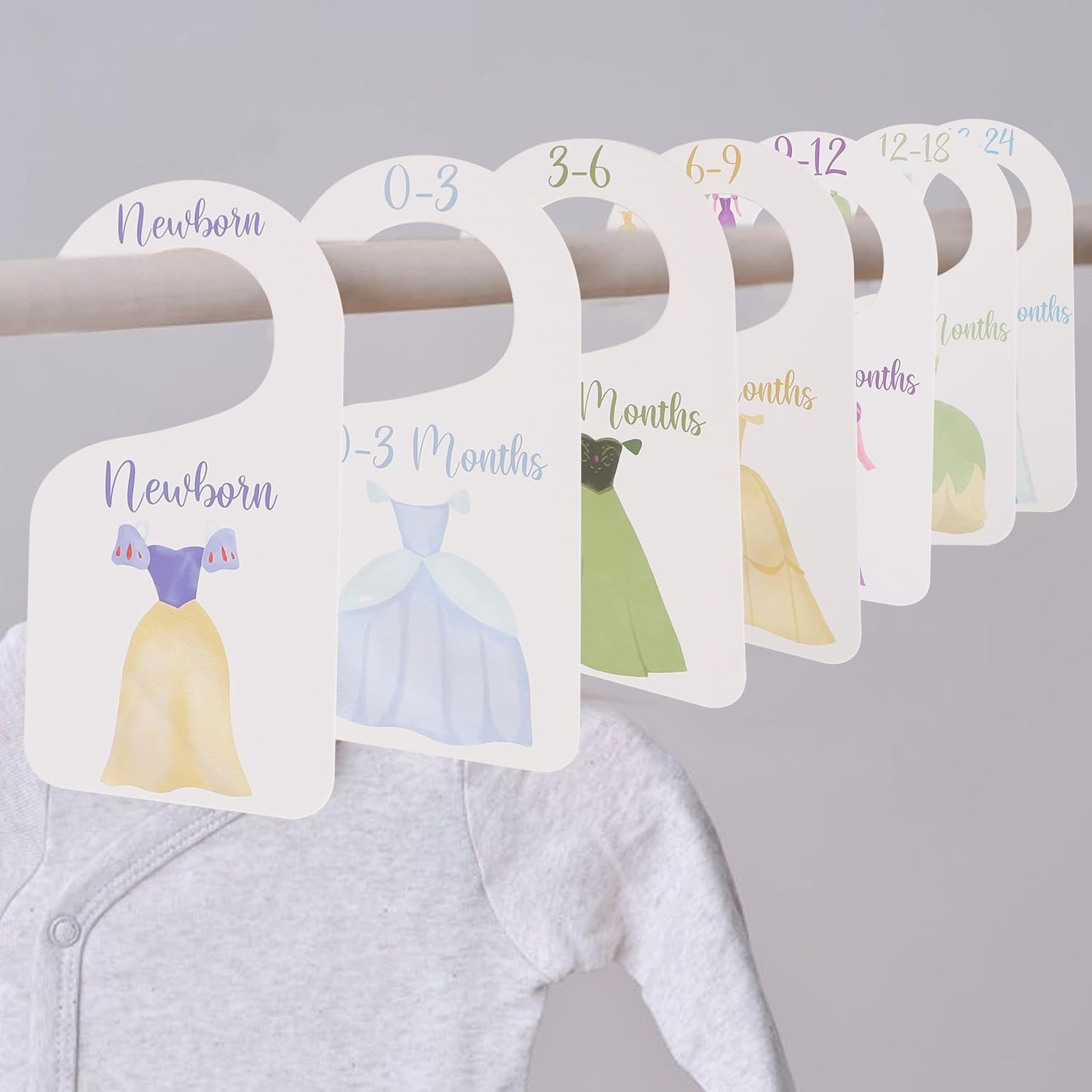 Princess Nursery Closet Dividers,Princess Baby Shower,Girl Closet Organizer image 4
