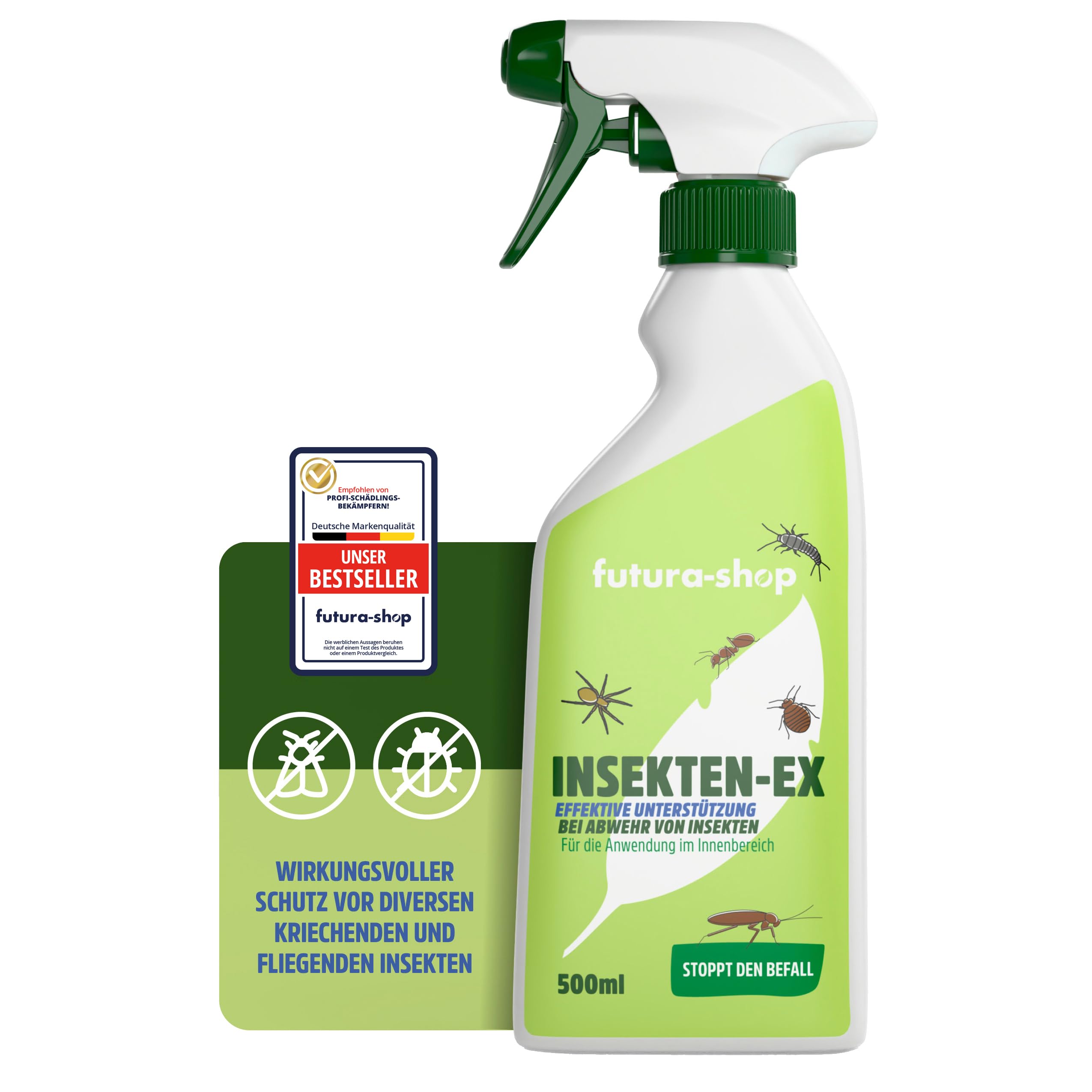 FUTURA Insektenspray 500ml – Universal Insektenabwehr mit Langzeitwirkung