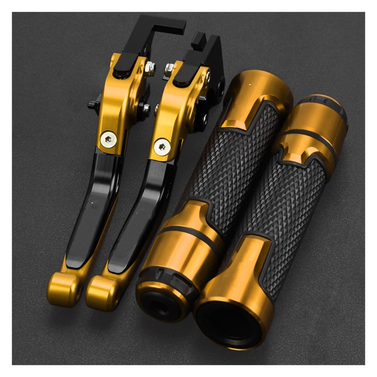 Ouvecr C Motorbike Brake Levers For Tmax500 2001 2002 2003 2004 2005 2006 2007 Motorcycle Brake Lutch Levers Handlebar Grips(C)