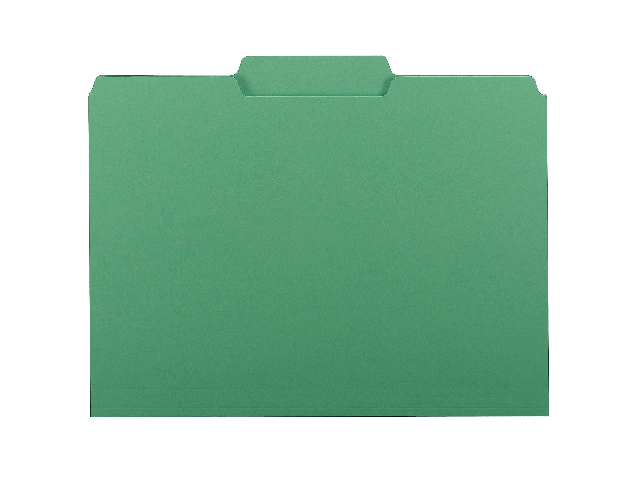Smead File Folders 1/3 Cut Letter Green (100) Plastique Vert fichier - fichiers (Plastique, Vert, Letter, 295,3 mm, 233 mm)