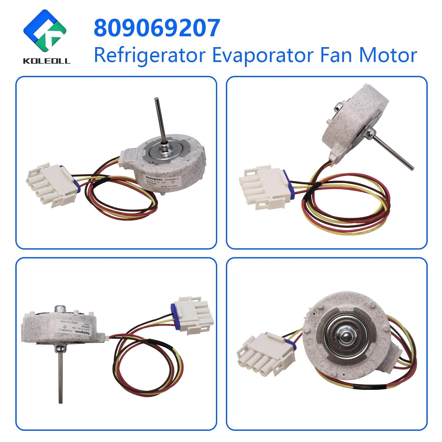 809069207 Refrigerator Evaporator Fan Motor Compatible with Frigidaire 4920770 AP6834878 PS12705983 EAP12705983