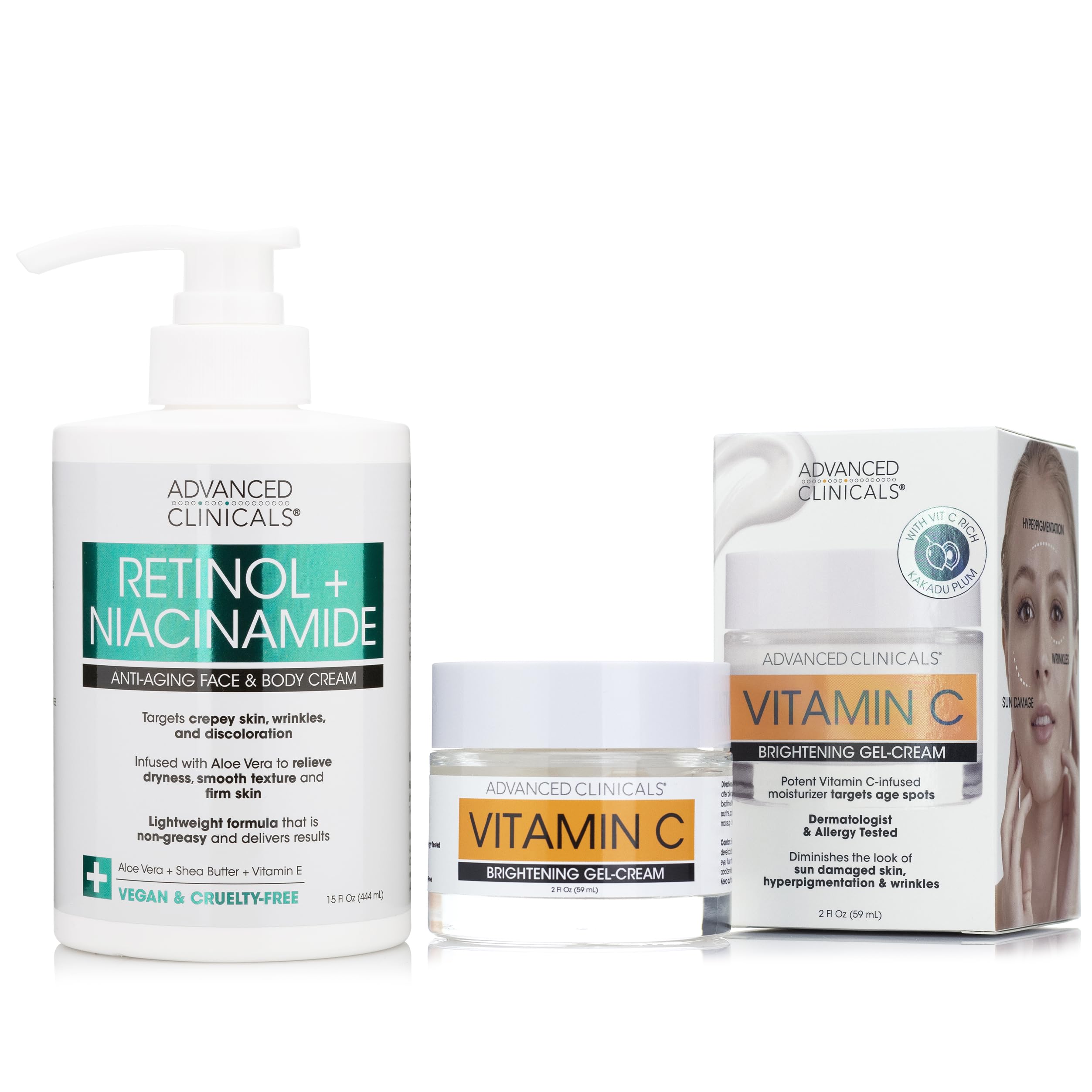 Amazon.com: Advanced Clinicals Retinol + Niacinamide Anti-Aging