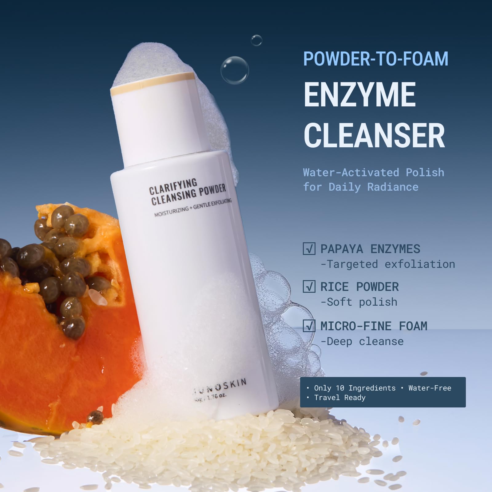 C+クリアセラム & SHIKKOKU MINERAL POWDER WASH Amazon.com: JUNO & Co. Cleansing Powder, Exfoliating Face Wash, 10