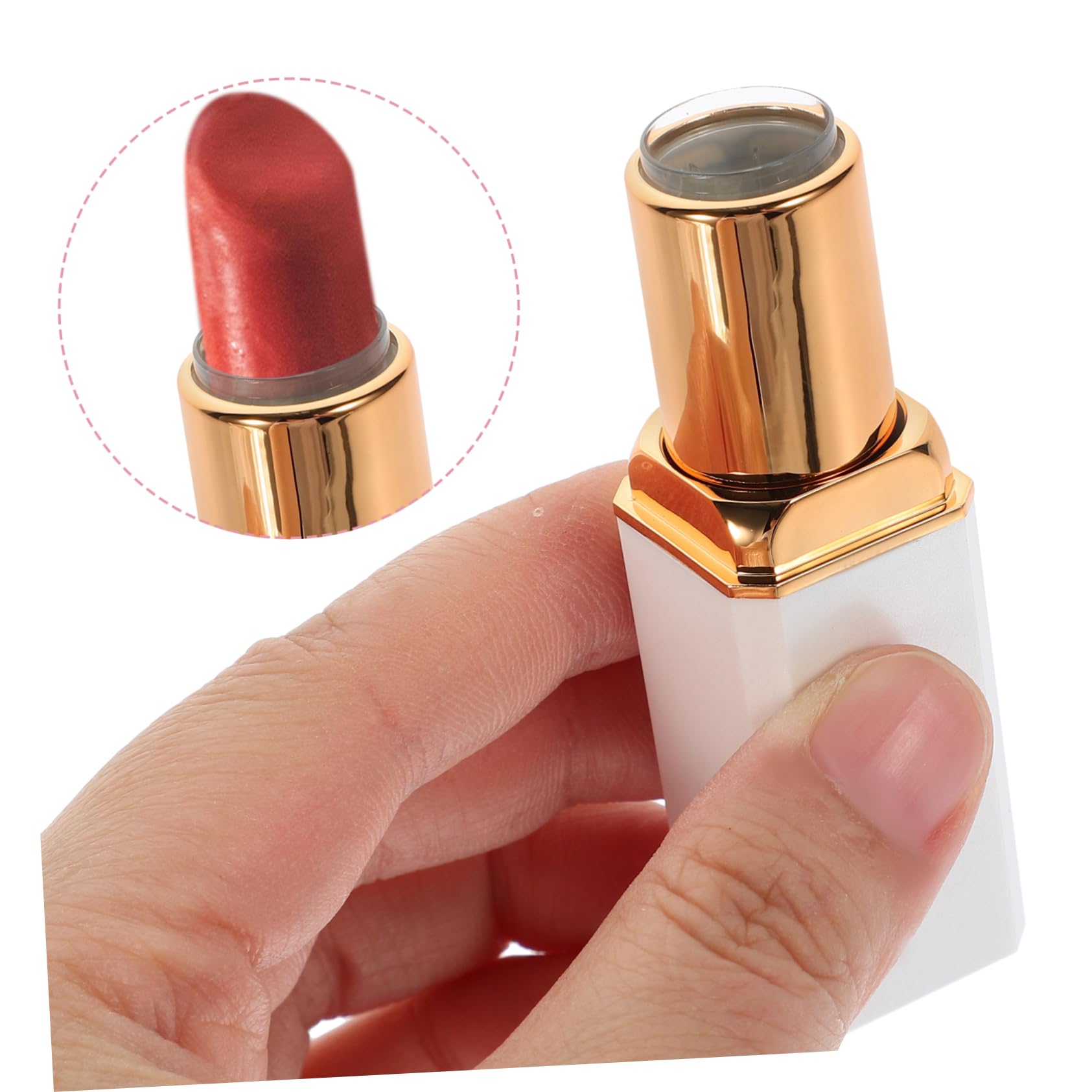 5 Sätze Lippenstift Tube Lipglossrohre Mädchen Röhren Nachfüllbarer Lippentubus Lippenbehälter Leere Lipgloss-tuben Lipgloss Leere Tuben Abs Weiß 10 Stück * 5