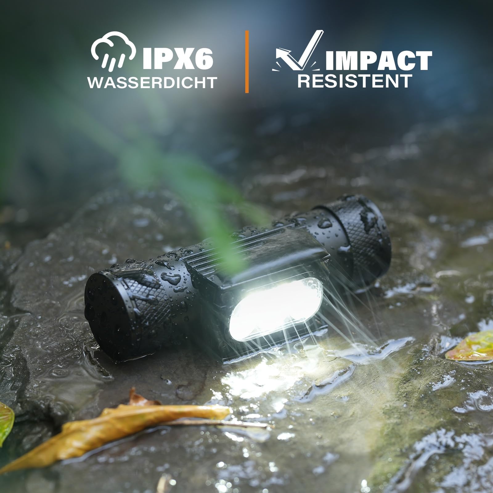 Sofirn H05B/H35B Stirnlampe mit Rotlicht - Adventure Light Stirnlampe Led Wiederaufladbar, Weiß Rot Wasserdicht Kopflampe Helmlampe, Leicht Langlebig Kopflicht für Joggen Camping, Gassi Gehen, Angeln