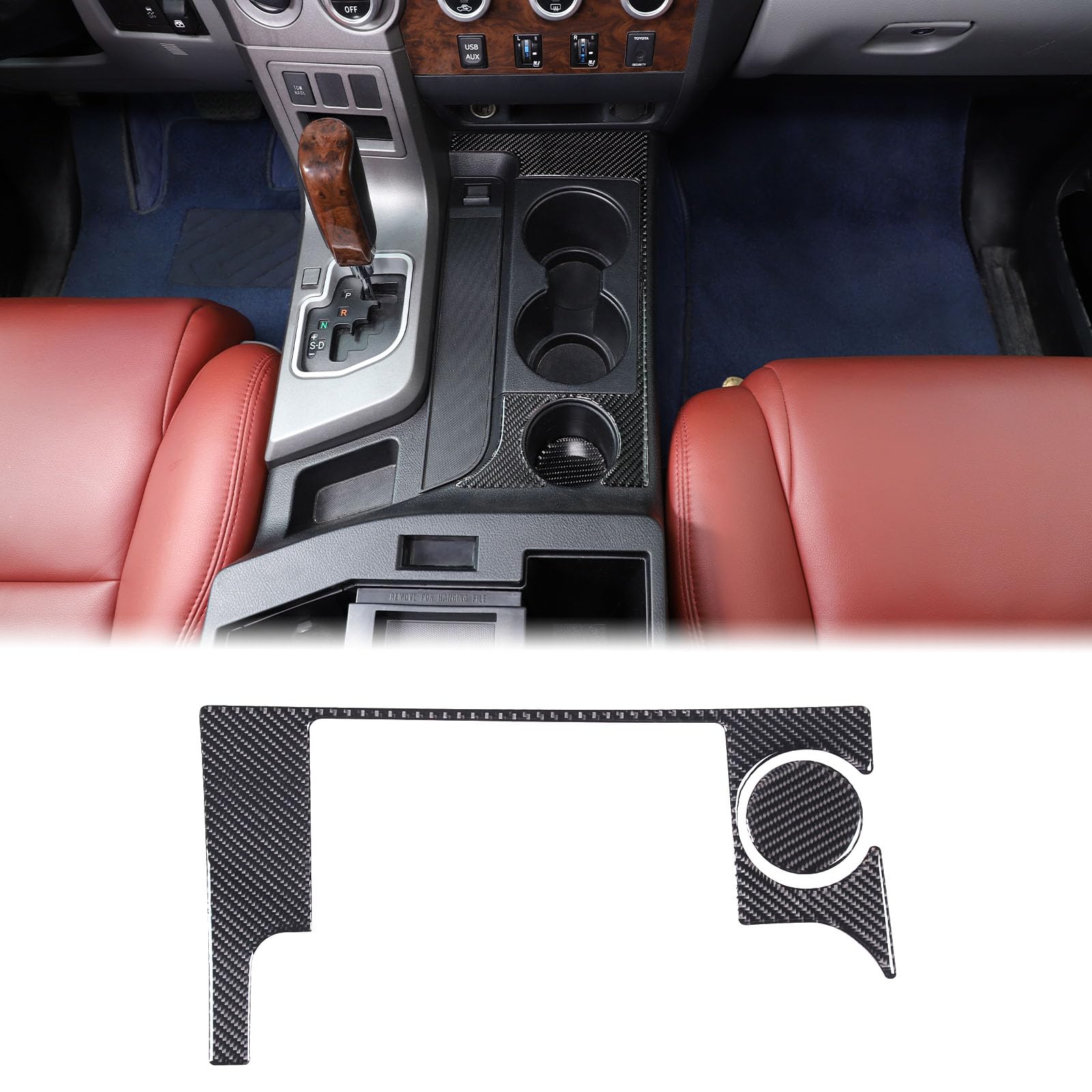 Autocollant de cadre extérieur pour accoudoir de Toyota Tundra 2007-2013 protégeant l'habitacle