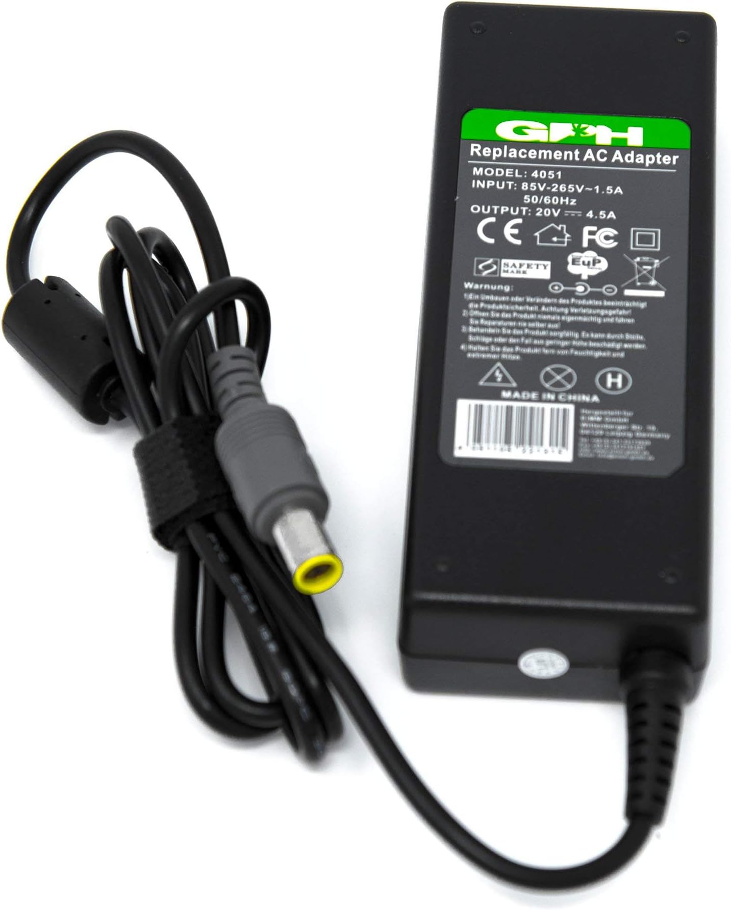 Power Supply 03: GPH for Acer, Asus, Lenovo, Dell (Brand: EIMM) 20V 90W 8,0x6,6mm