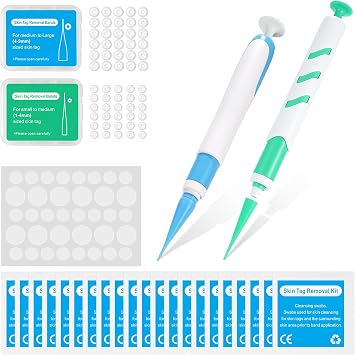 Wart Removal Kit Car Tool Kit Skin Tag Remover Pain Free Automatic Pen Set Skin Tag Remover 2-in-1 Skin Tag Remover Skin Tag Remover (1-9mm)