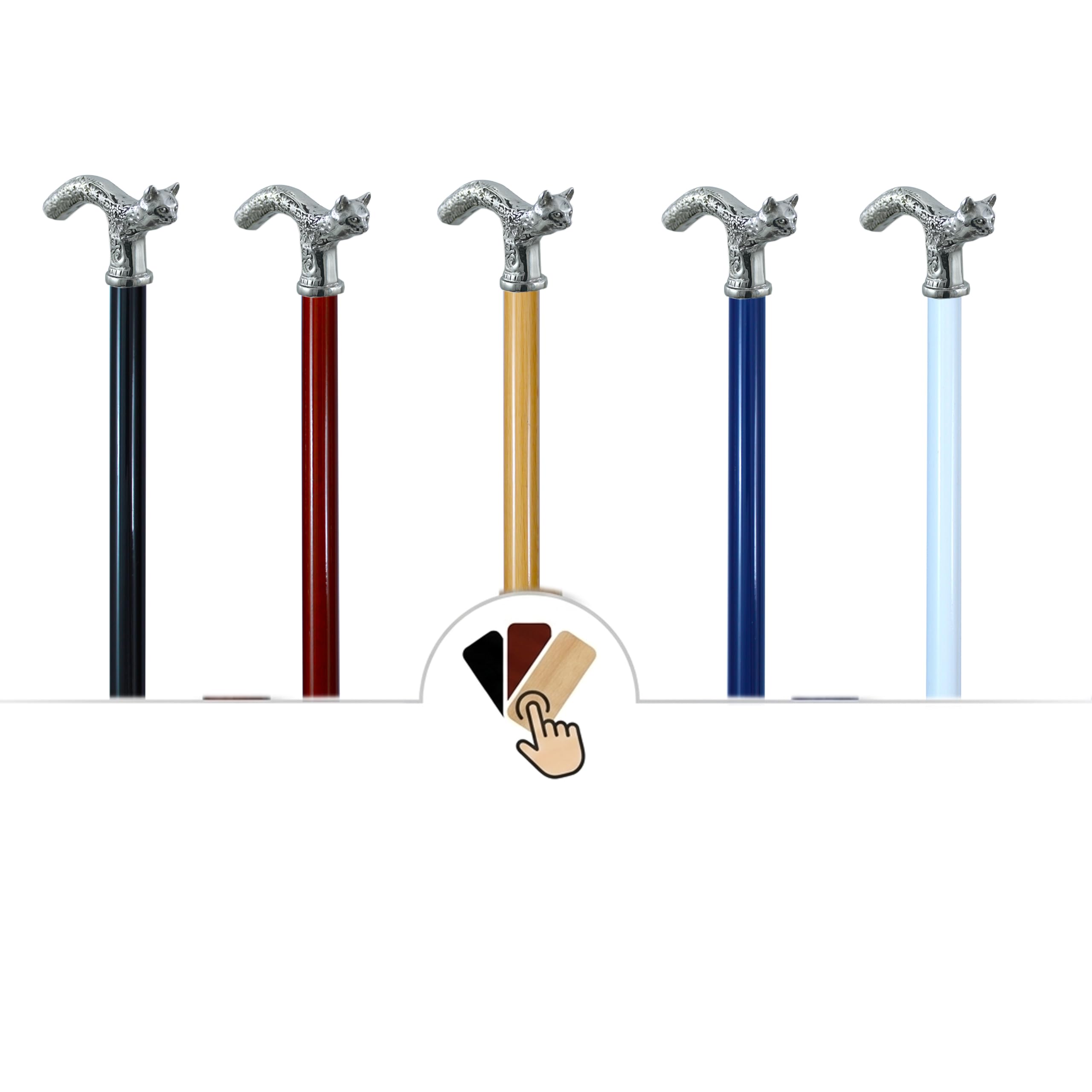 Bastón de Paseo Artesanal Madera y Metal, Ceremonia Novio, Personalizado - Bastón para Anciano, Hombre Elegante.