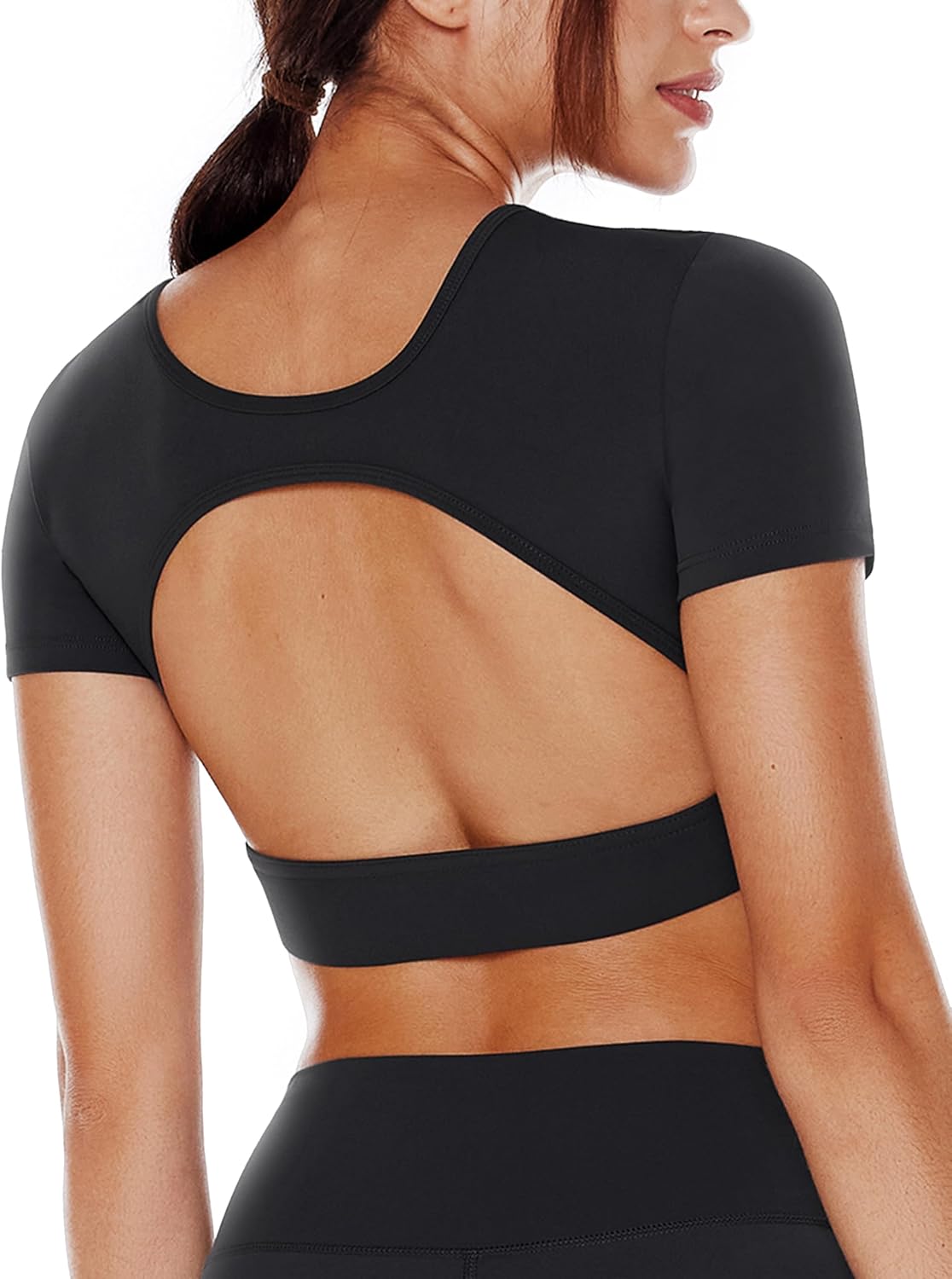 Open Back Workout Crop Tops for Women Backless Yoga Bhutan Ubuy