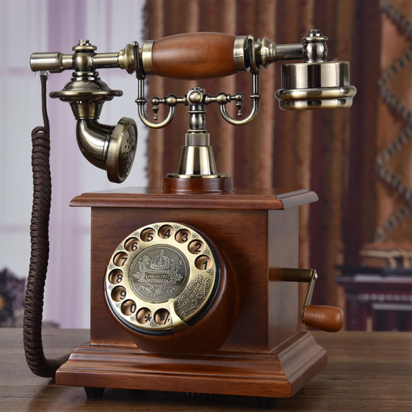 Téléphone ancien pour cuisine et maison style rétro nostalgique